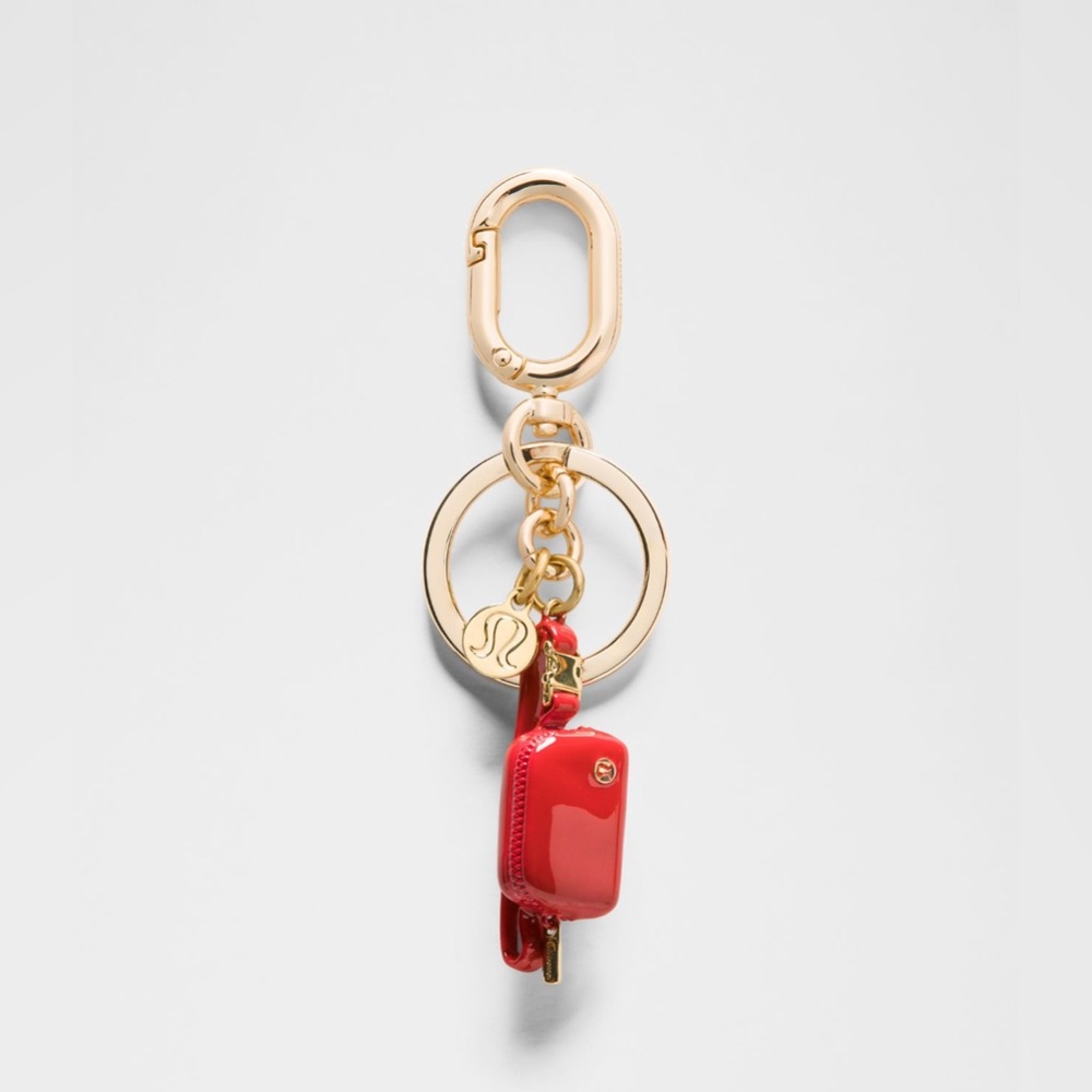 lululemon athletica Red and Gold Key Holder